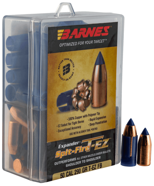 Barnes Bullets 30607 Spit-Fire T-EZ Muzzleloader 50 Spit-Fire T-EZ FB 290gr 24rd/Box