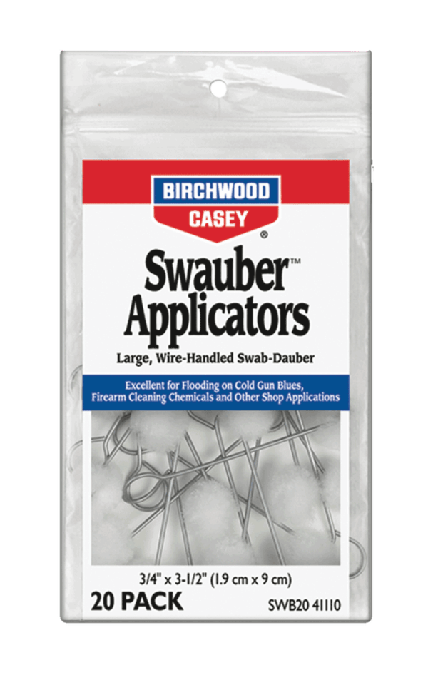 Birchwood Casey 41110 Swauber Applicators 20 Per Package Birchwood Casey 41110 Swauber Applicators 20 Per Package