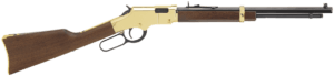 Henry H004Y Golden Boy  Youth 22 Short  22 Long  22 LR  12 LR/16 Short Capacity  17″ Barrel  Brasslite Metal Finish & American Walnut Stock Right Hand