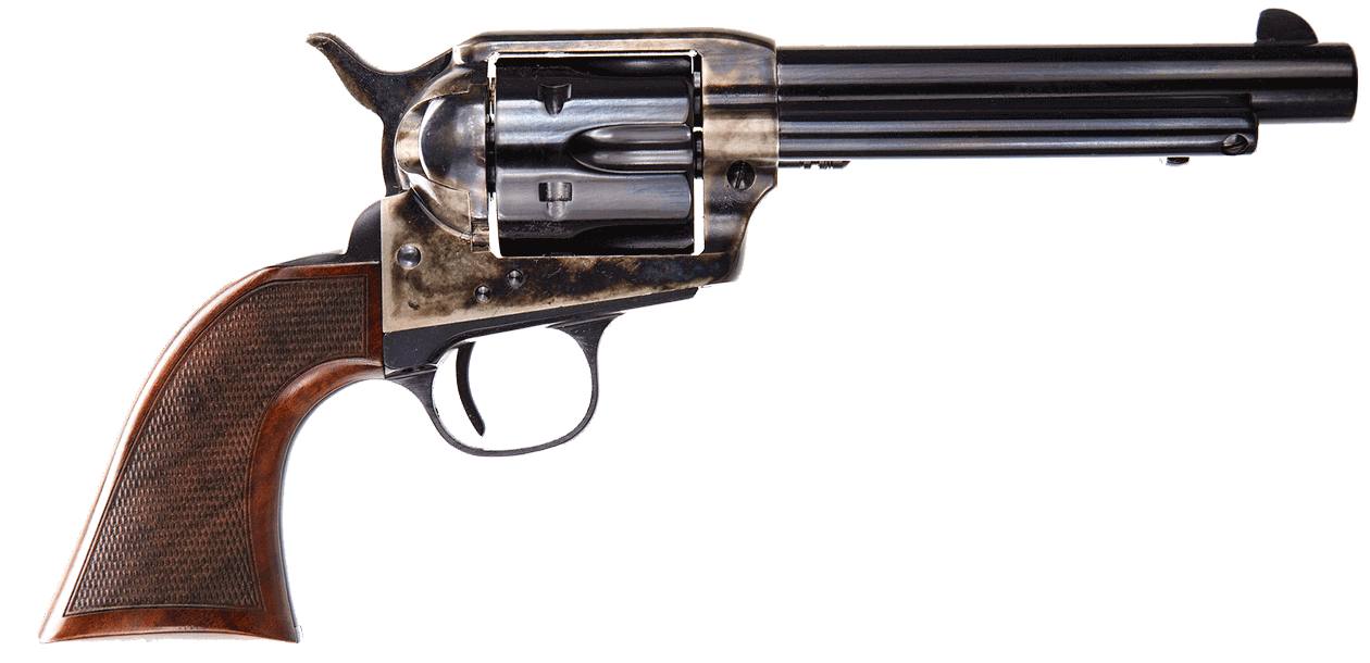 Taylors & Company 550811DE Smoke Wagon Deluxe 357 Mag Caliber with 5.50″ Blued Finish Barrel 6rd Capacity Blued Finish Cylinder Color Case Hardened Finish Steel Frame Checkered Walnut Grip & Overall Taylor Polish Taylors & Company 550811DE Smoke Wagon Deluxe 357 Mag Caliber with 5.50″ Blued Finish Barrel 6rd Capacity Blued Finish Cylinder Color Case Hardened Finish Steel Frame Checkered Walnut Grip & Overall Taylor Polish