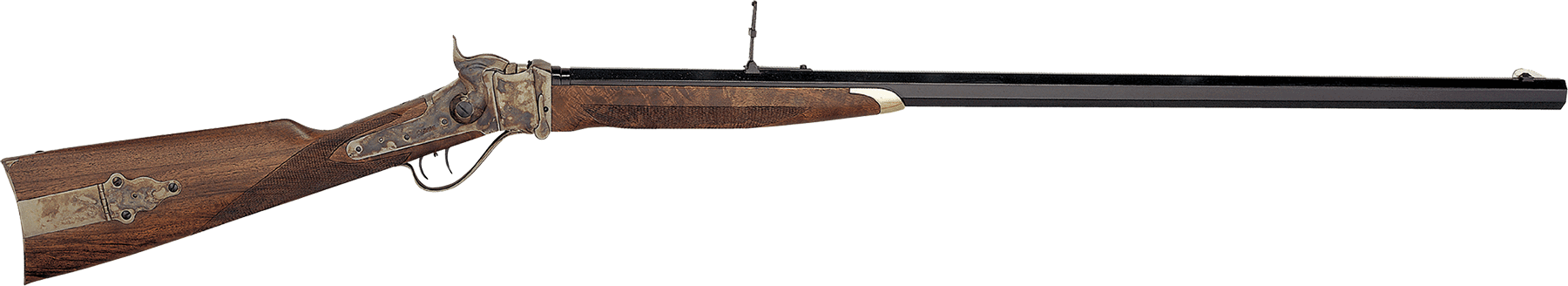 Taylors & Company 210148 1874 Sharps Down Under Sport 45-70 Gov Caliber with 1rd Capacity 34″ Blued Barrel Color Case Hardened Metal Finish & American Walnut Stock Right Hand (Full Size) Taylors & Company 210148 1874 Sharps Down Under Sport 45-70 Gov Caliber with 1rd Capacity 34″ Blued Barrel Color Case Hardened Metal Finish & American Walnut Stock Right Hand (Full Size)