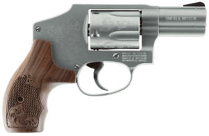 Smith & Wesson 150784 Model 640 *CA Compliant 357 Mag 5 Shot 2.13″ Engraved Stainless Steel Barrel/Cylinder Engraved Matte Silver Stainless Steel J-Frame Engraved Wood Grip Mahogany Presentation Case Smith & Wesson 150784 Model 640 *CA Compliant 357 Mag 5 Shot 2.13″ Engraved Stainless Steel Barrel/Cylinder Engraved Matte Silver Stainless Steel J-Frame Engraved Wood Grip Mahogany Presentation Case