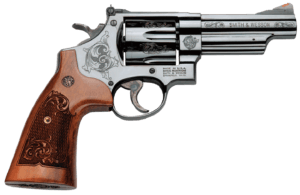 Smith & Wesson 150783 Model 29 44 Rem Mag or 44 S&W Spl Machine Engraved Blued Carbon Steel 4″ Barrel 6rd Cylinder & N-Frame Wood Engraved Grip Smith & Wesson 150783 Model 29 44 Rem Mag or 44 S&W Spl Machine Engraved Blued Carbon Steel 4″ Barrel 6rd Cylinder & N-Frame Wood Engraved Grip