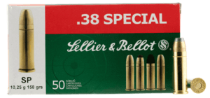 Sellier & Bellot SB38C Handgun  38 Special 158 gr Soft Point 50rd Box