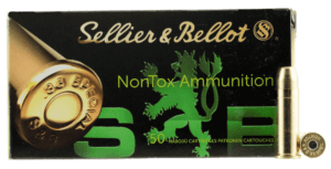 Sellier & Bellot SB38NT Handgun Non-Tox  38 Special 158 gr Total Full Metal Jacket 50rd Box