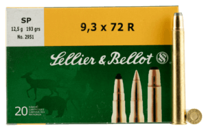 Sellier & Bellot SB9372RA Rifle  9.3mmx72R 193 gr Soft Point 20rd Box