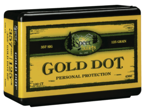 Speer 4360 Gold Dot Personal Protection 357 Sig .357 125 gr Hollow Point 100rd Box/ 5 Case