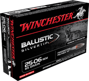Winchester Ammo SBST2506A Ballistic Silvertip  25-06 Rem 85 gr Fragmenting Polymer Tip 20rd Box