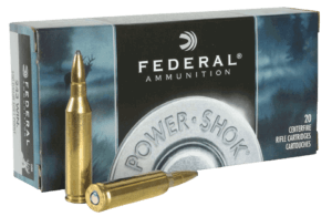 Federal 243B Power-Shok  243Win 100gr Jacketed Soft Point 20rd Box