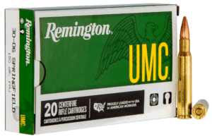 Remington Ammunition 23699 UMC  30-06 Springfield 150 gr Full Metal Jacket 20rd Box/ 10 Cs