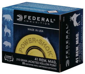Federal C41A Power-Shok Handgun 41RemMag 210gr Jacketed Hollow Point 20rd Box