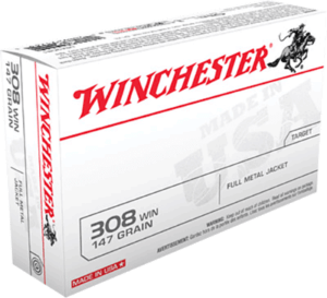 Winchester Ammo USA3081 USA  308 Win 147 gr Full Metal Jacket 20rd Box