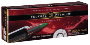 Federal P300WSMB Premium  300WSM 180gr Nosler Partition 20rd Box