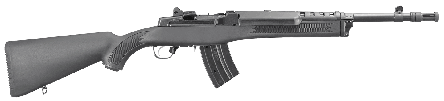 Ruger 5854 Mini Thirty 7.62x39mm 20+1 16.10" Blued Threaded Barrel Blued Steel Drilled & Tapped Receiver Black Synthetic Fixed Stock Right Hand