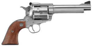 Ruger 0811 Super Blackhawk  Large Frame 44 Rem Mag/44 Special 6rd 5.50″ Satin Stainless Steel Barrel  Cylinder & Frame  Hardwood Grip  Transfer Bar Safety  Exposed Hammer