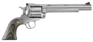 Ruger 0860 Super Blackhawk Hunter Large Frame 44 Rem Mag/44 Special 6rd 7.50″ Satin Stainless Steel Barrel w/Integral Mount  Cylinder & Frame  Black Laminate Wood Grip  Transfer Bar Safety  Exposed Hammer