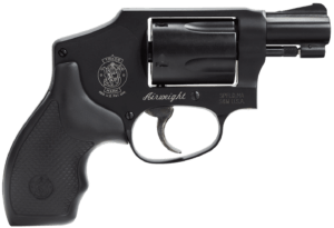 Smith & Wesson 150544 Model 442  38 S&W Spl +P 5 Shot 1.88″ Stainless Steel Barrel  Carbon Steel Cylinder  Aluminum J-Frame  Black Metal Finish  Integral Front Sight  No Lock