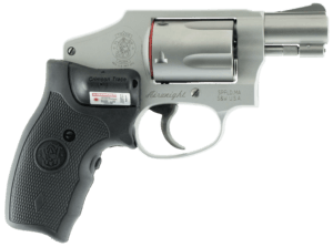 Smith & Wesson 150972 Model 642 Airweight 38 S&W Spl +P 5 Shot 1.88″ Stainless Steel Barrel/Cylinder  Matte Silver Aluminum Alloy J-Frame  Includes Crimson Trace LG-305 Lasergrip  No Internal Lock