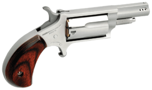 North American Arms NAA22MP Mini-Revolver 22 WMR Caliber with 1.63″ Ported Barrel 5rd Capacity Cylinder Overall Stainless Steel Finish & Rosewood Birdshead Grip North American Arms NAA22MP Mini-Revolver 22 WMR Caliber with 1.63″ Ported Barrel 5rd Capacity Cylinder Overall Stainless Steel Finish & Rosewood Birdshead Grip