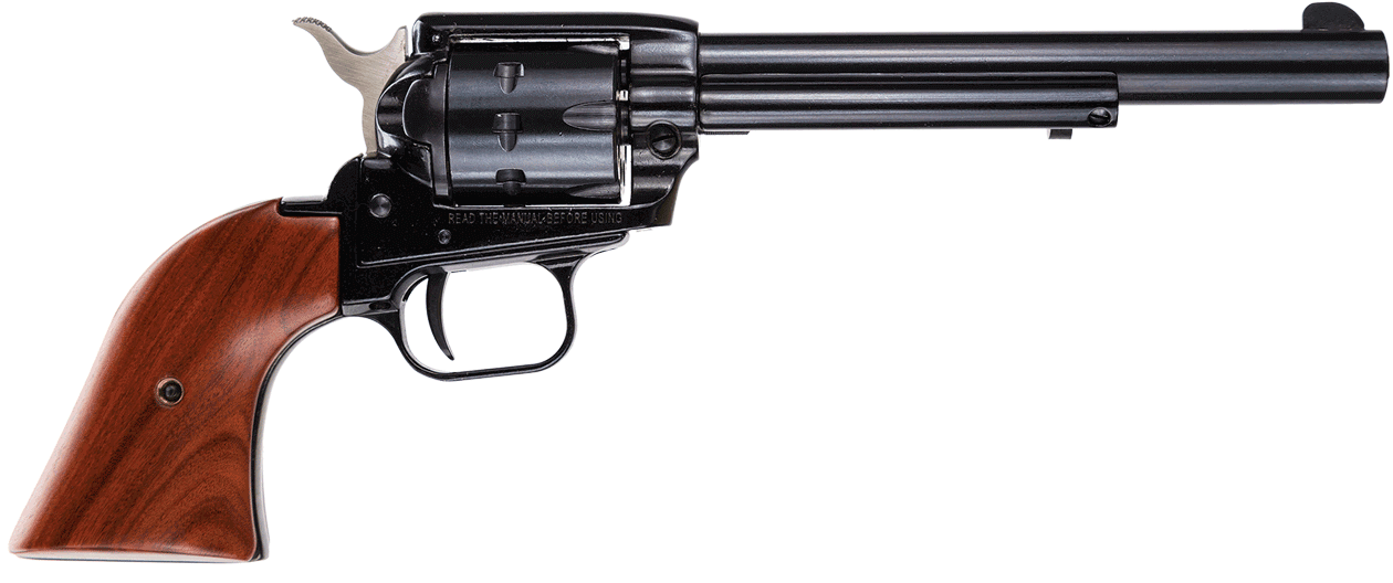 Heritage Mfg RR22999MB6 Rough Rider 22 LR 22 WMR 9 Shot 6.50" Black Steel Barrel Black Zinc Alloy Frame Black Cylinder Cocobolo Grip Hammer/Thumb Safety Exposed Hammer