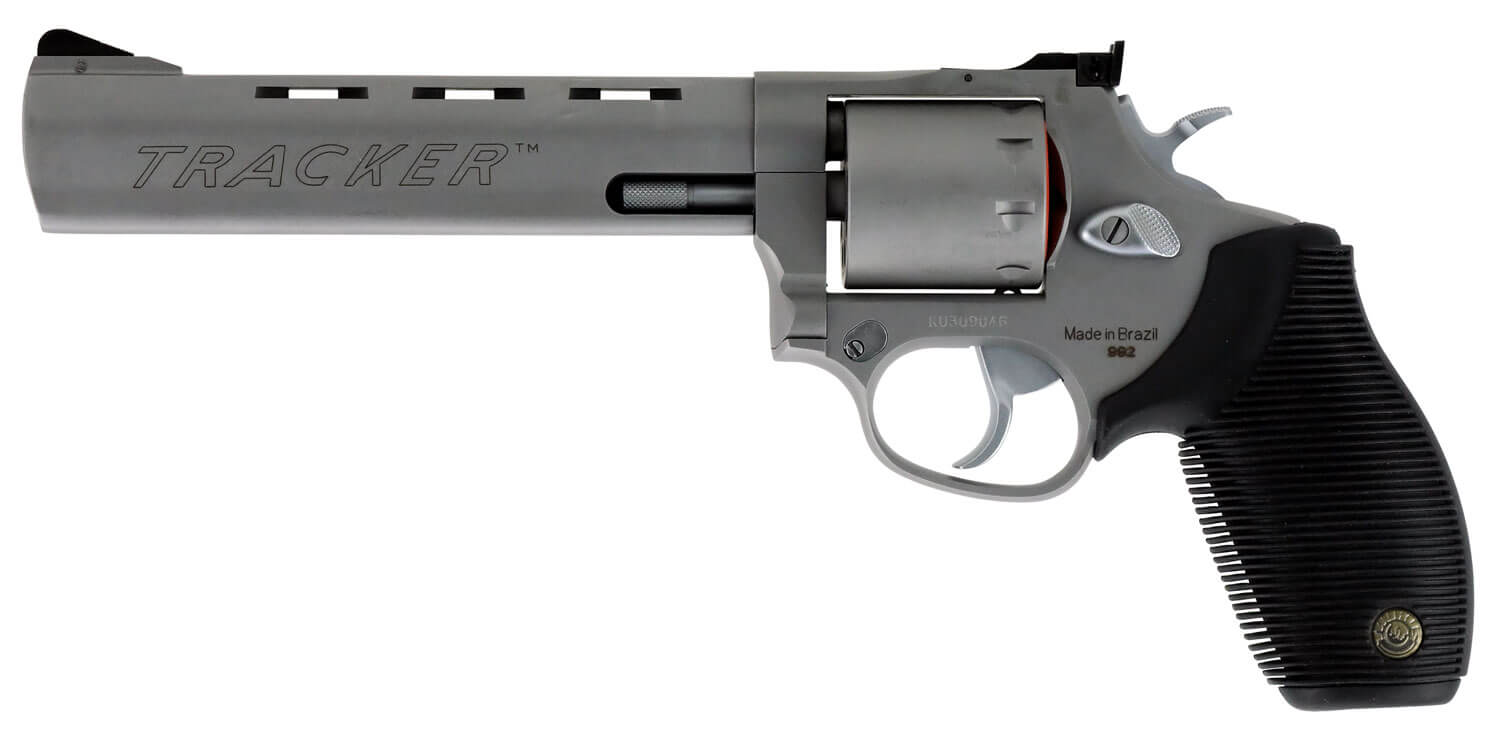Taurus 2992069 Tracker 992 22 LR or 22 WMR 9rd 6.50" Vent Rib Barrel Overall Matte Finish Stainless Steel & Black Ribber Grip Includes Cylinder - Image 2