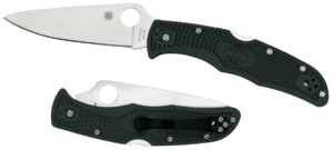 Spyderco C10FPGR Endura 4 Lightweight 3.75″ Folding Clip Point Plain VG-10 SS Blade Green Bi-Directional Texturing FRN Handle Includes Pocket Clip Spyderco C10FPGR Endura 4 Lightweight 3.75″ Folding Clip Point Plain VG-10 SS Blade Green Bi-Directional Texturing FRN Handle Includes Pocket Clip
