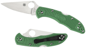 Spyderco C11FPGR Delica 4 Lightweight 2.88″ Folding Drop Point Plain VG-10 SS Blade Green Bi-Directional Texturing FRN Handle Includes Pocket Clip Spyderco C11FPGR Delica 4 Lightweight 2.88″ Folding Drop Point Plain VG-10 SS Blade Green Bi-Directional Texturing FRN Handle Includes Pocket Clip