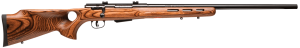 Savage Arms 19739 25 Lightweight Varminter-T 17 Hornet Caliber with 4+1 Capacity  24 Barrel  Matte Black Metal Finish & Natural Brown Fixed Thumbhole Stock Right Hand (Full Size)"