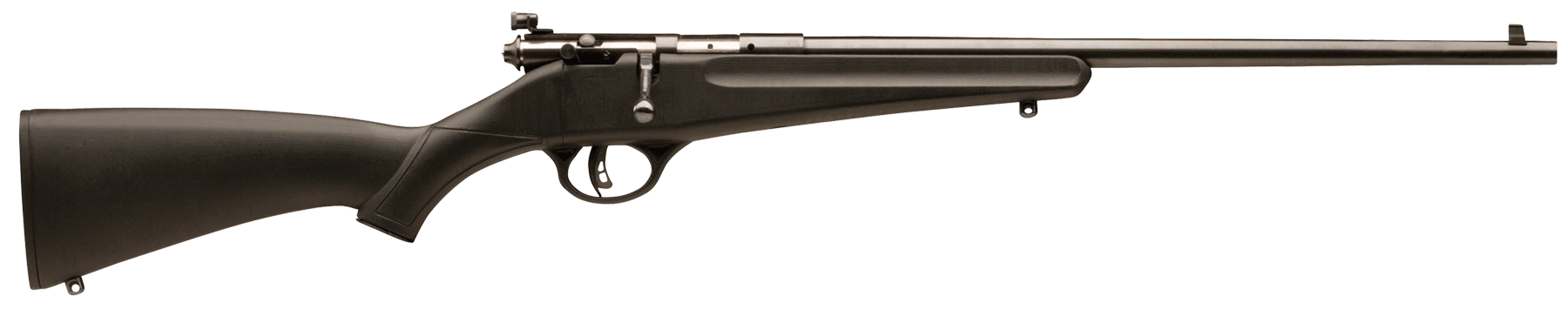 Savage Arms 13775 Rascal 22 LR Caliber with 1rd Capacity 16.12" Barrel Blued Metal Finish & Matte Black Synthetic Stock Right Hand (Youth)