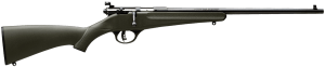 Savage Arms 13790 Rascal 22 LR Caliber with 1rd Capacity 16.12" Barrel Blued Metal Finish & Green Synthetic Stock Right Hand (Youth)