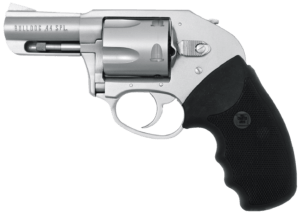 Charter Arms 74410 Bulldog Duty Large 44 Special  5 Shot 2.50 Matte Stainless Steel Barrel  Cylinder & Frame w/Black Finger Grooved Rubber Grip”