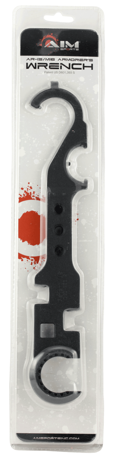 Aim Sports PJTW3 Combo Wrench Black Powder Coated Steel Metal AR Platform Aim Sports PJTW3 Combo Wrench Black Powder Coated Steel Metal AR Platform