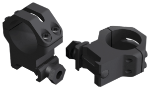 Weaver Mounts 48362 Skeleton Rings Four-Hole Black Anodized Aluminum 1ā³ Tube Extra High Weaver Mount Weaver Mounts 48362 Skeleton Rings Four-Hole Black Anodized Aluminum 1ā³ Tube Extra High Weaver Mount