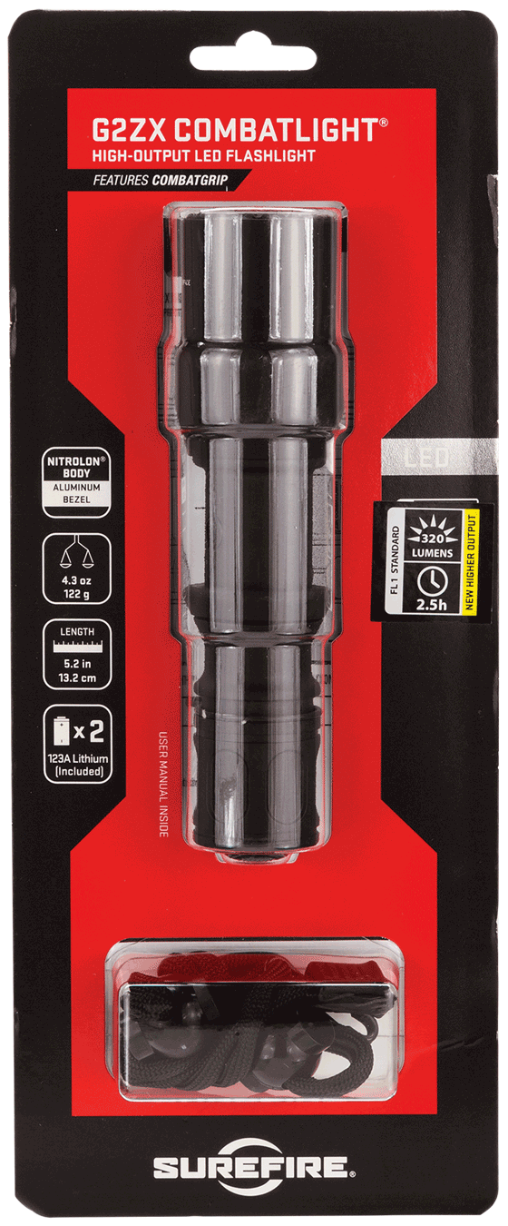SureFire G2ZXCBK G2ZX Combat Light  Black 600 Lumens White LED
