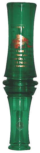 Haydel’s Game Calls VR00 “Redleg” Mallard Variable Tone Open Call Double Reed Mallard Sounds Attracts Ducks Green Plastic