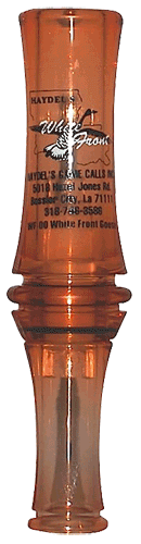 Haydel’s Game Calls WF00 White Front Open Call Specklebelly Sounds Attracts Geese Brown Acrylic