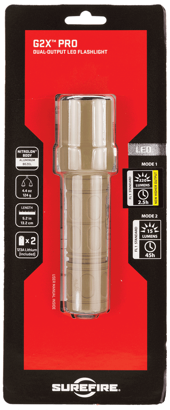 SureFire G2XDTN G2X Pro  Tan 15/600 Lumens White LED
