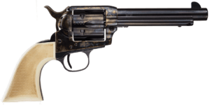Taylors & Company 555127 Marshal 45 Colt (LC) Caliber with 5.50 Blued Finish Barrel 6rd Capacity Blued Finish Cylinder Color Case Hardened Finish Steel Frame & Checkered White Grip” Taylors & Company 555127 Marshal 45 Colt (LC) Caliber with 5.50 Blued Finish Barrel 6rd Capacity Blued Finish Cylinder Color Case Hardened Finish Steel Frame & Checkered White Grip”