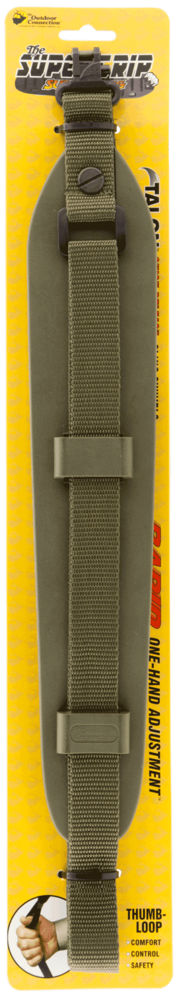 Outdoor Connection SGSS20972 Super Grip Sling with 1″ Swivels 2″ W Adjustable Green Nylon Outdoor Connection SGSS20972 Super Grip Sling with 1″ Swivels 2″ W Adjustable Green Nylon