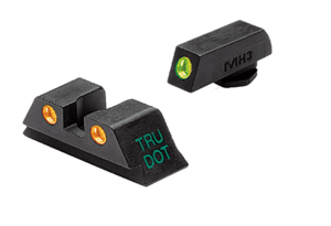 Meprolight USA 102243301 Tru-Dot  Black | Green Tritium Front Sight Orange Tritium Rear Sight Set Meprolight USA 102243301 Tru-Dot  Black | Green Tritium Front Sight Orange Tritium Rear Sight Set