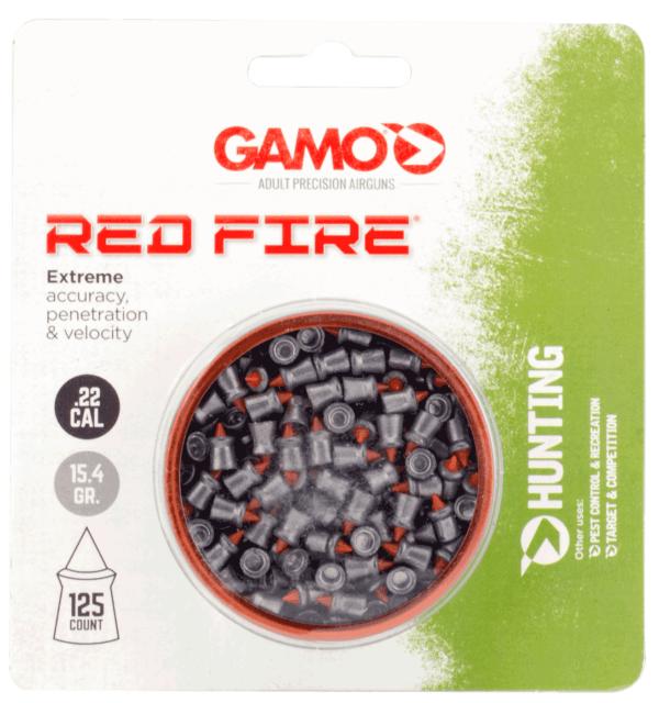 Gamo 632270454 Red Fire Extreme Accuracy 22 Lead Pointed 125/Tin Gamo 632270454 Red Fire Extreme Accuracy 22 Lead Pointed 125/Tin