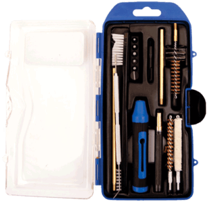 DAC GM223AR AR-15 Cleaning Kit Multi-Caliber Rifle/17 Pieces Black/Blue