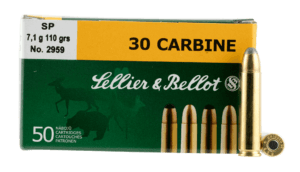 Sellier & Bellot SB30B Rifle  30 Carbine 110 gr Soft Point 50rd Box