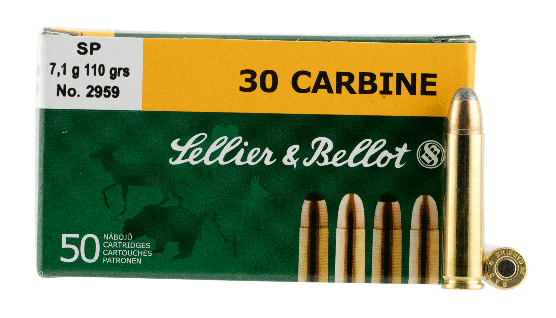 Sellier & Bellot SB30B Rifle 30 Carbine 110 gr Soft Point 50rd Box Sellier & Bellot SB30B Rifle 30 Carbine 110 gr Soft Point 50rd Box