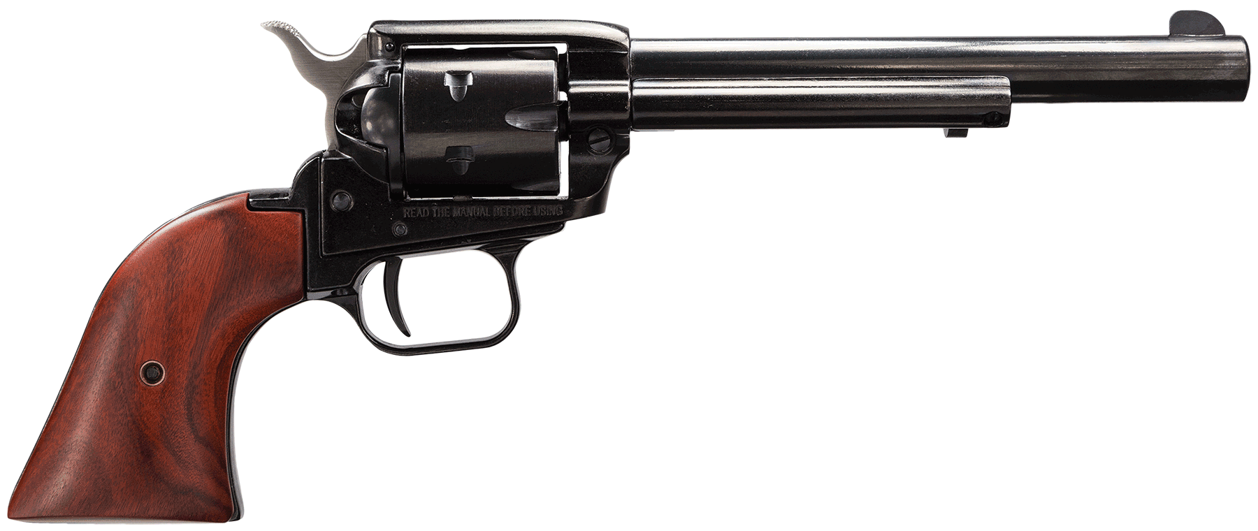 Heritage Mfg RR22MB6 Rough Rider 22 LR/22 WMR 6 Shot 6.50″ Black Barrel Cylinder & Frame Cocobolo Grips Heritage Mfg RR22MB6 Rough Rider 22 LR/22 WMR 6 Shot 6.50″ Black Barrel Cylinder & Frame Cocobolo Grips