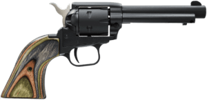 Heritage Mfg RR22MBS4 Rough Rider 22 LR 22 WMR 6 Shot 4.75″ Black Satin Barrel Cylinder & Frame Camo Laminate Grips