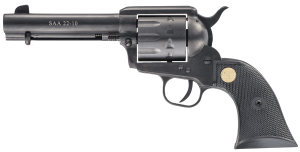 Chiappa Firearms CF340155 SAA 1873 22 LR 10rd Shot 4.75" Blued Blued Blued Steel Frame Blued Cylinder Black Plastic Grips