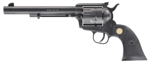 Chiappa Firearms CF340170 SAA 1873 22 LR 10rd Shot 7.50″ Blued Blued Blued Steel Frame Blued Cylinder Black Plastic Grips