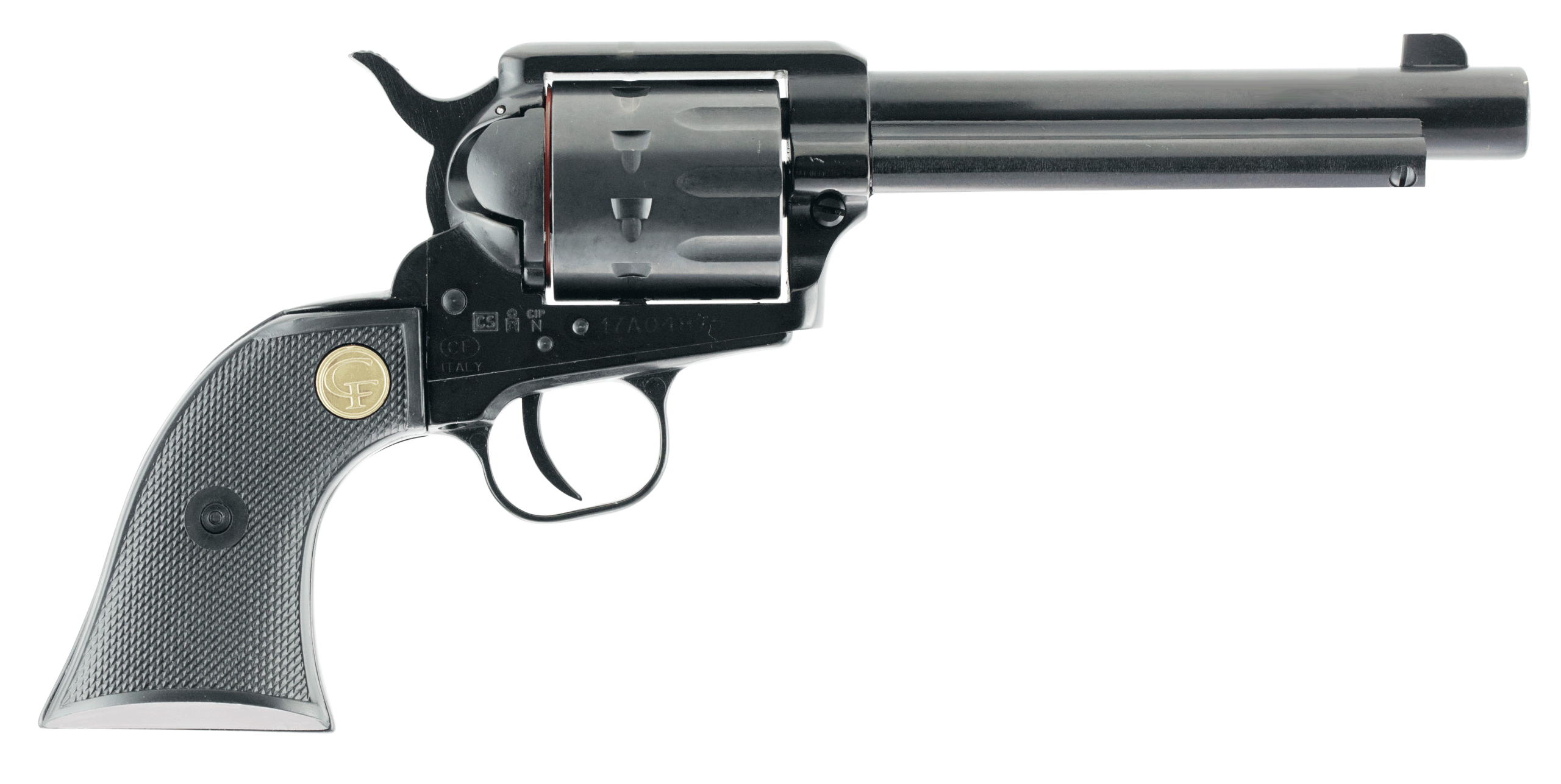 Chiappa Firearms CF340160D SAA 1873 22 LR 22 WMR 10rd Shot 5.50" Blued Blued Blued Steel Frame Blued Cylinder Black Polymer Grips
