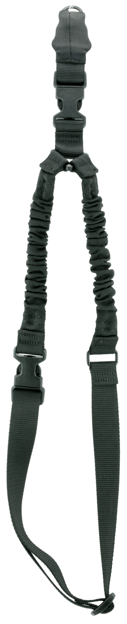 Aim Sports AOPS01B One Point Sling made of Black Elastic Webbing with 26″ OAL 1.25″ W & Bungee Design for Rifles